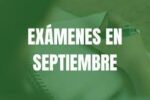 CALENDARIO DE EXÁMENES DE SEPTIEMBRE
